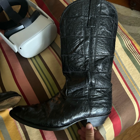 Nocona black ostritch with ostrich tops - Picture 7 of 8